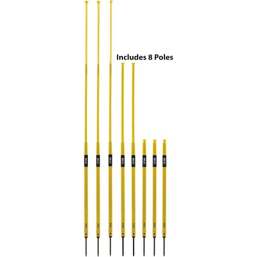 스킬즈 SKLZ Pro Training Telescoping Agility Poles for Soccer Drills and Training (Set of 8)