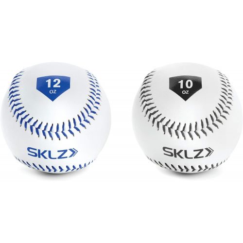 스킬즈 SKLZ Weighted Throwing Baseballs, 2-Pack (10 Ounce and 12 Ounce)