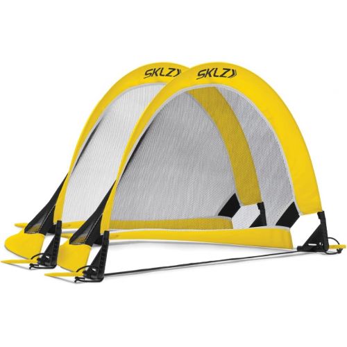 스킬즈 SKLZ Playmaker Portable Pop-Up Goal Set for Training and Pickup Games (Includes 2 Goals)