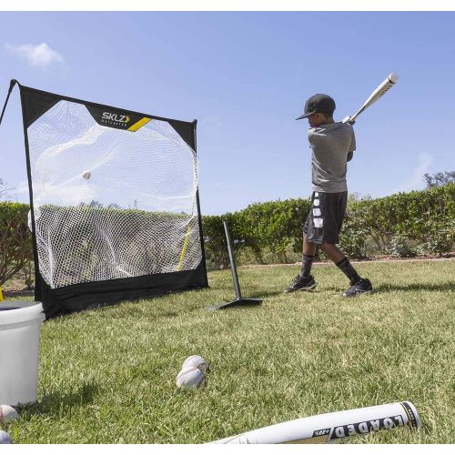 스킬즈 SKLZ Pop-Back Adjustable Youth Baseball and Softball Batting Tee
