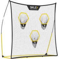 SKLZ Quickster Portable Football Training Net for Quarterback Passing Accuracy (7x7 Feet)