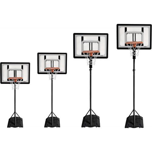 스킬즈 SKLZ Pro Mini Hoop Basketball System with Adjustable-Height Pole and 7-Inch Ball