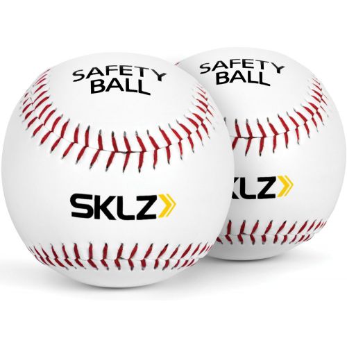 스킬즈 SKLZ Soft Cushioned Safety Baseballs, 2 Pack, White Pearl