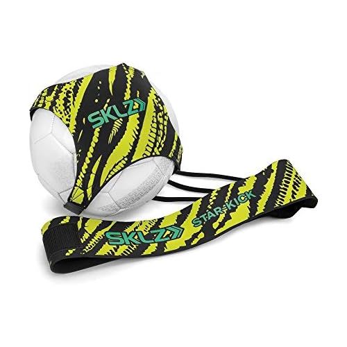 스킬즈 SKLZ Star-Kick Hands-Free Adjustable Solo Soccer Trainer - Fits Ball Sizes 3, 4, and 5