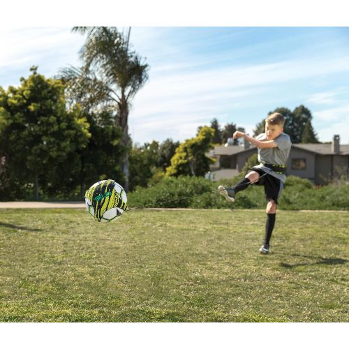 스킬즈 SKLZ Star-Kick Hands-Free Adjustable Solo Soccer Trainer - Fits Ball Sizes 3, 4, and 5