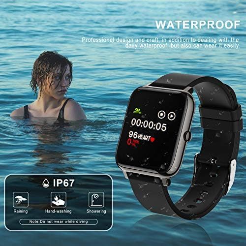 SKMEI Smart Watch, Waterproof Smart Watch for Men Women, Fitness Tracker with Heart Rate Blood Pressure Blood Oxygen Monitor, Smartwatch Activity Tracker Pedometer Calories for And
