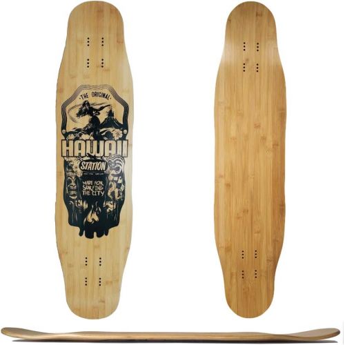  SKOCHO&Station Tabla Hawaii Freestyle Freeride PRO Bamboo Longboard Deck