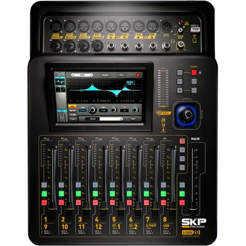  SKP Pro Audio D-Touch 20 Digital Mixing Console Touchscreen WiFi 20-Inputs16-Bus8-Outs