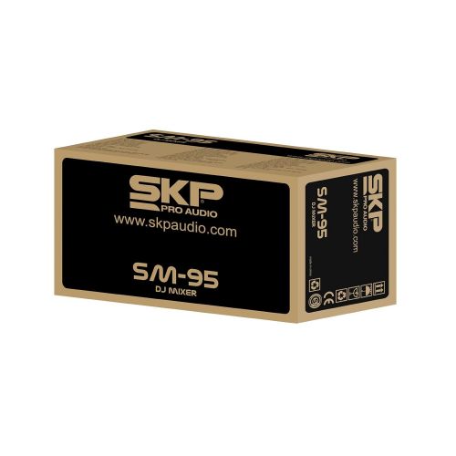  SKP Pro Audio SKP PRO AUDIO SM-95 DJ MIXER 2 Inputs Channels