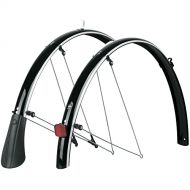 SKS-Germany Blue Mels Reflective Bicycle Fender Set with Reflective Piping, Black,45mm - 700x38-42,11007
