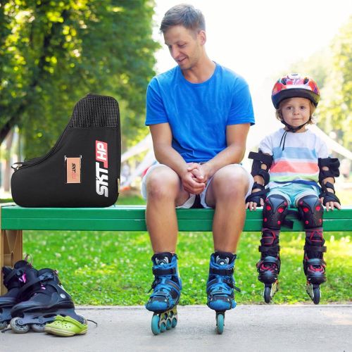  SKT HP Roller Skate Bag with Adjustable Shoulder Strap for Kids and Adults to Hold Inline Skates Roller Skates Knee Pads