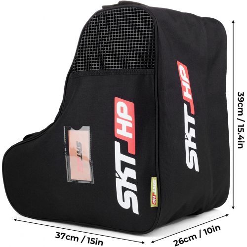  SKT HP Roller Skate Bag with Adjustable Shoulder Strap for Kids and Adults to Hold Inline Skates Roller Skates Knee Pads