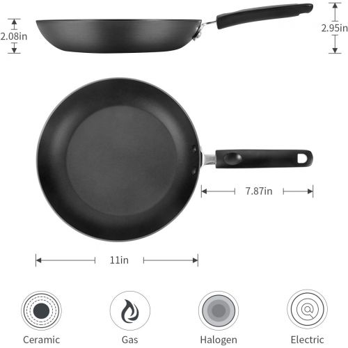  [아마존 핫딜]  [아마존핫딜]SKY LIGHT Nonstick Frying Pans, 11 inch Omelette Fry Pan Specialty Stir-Fry Egg Woks with Heat Resistant Handle Cookware, Dishwasher Safe Hard-Anodized Aluminum Skillet