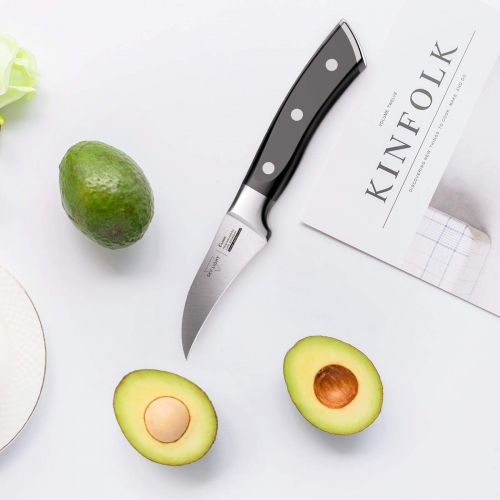  [아마존 핫딜]  [아마존핫딜]SKY LIGHT Peeling Knife, Razor Sharp Paring Knives Potato Tourne Cut Fruit Peeler Professional 2.75” Birds Beak German High Carbon Stainless Steel Small Kitchen Knife with Non Slip Ergonomic