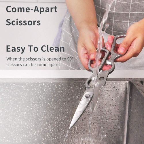  [아마존핫딜][아마존 핫딜] SKY LIGHT Kitchen Scissors Heavy Duty Kitchen Shears Detachable Stainless Steel Multi-purpose Shears for Poultry, Meat and Herbs