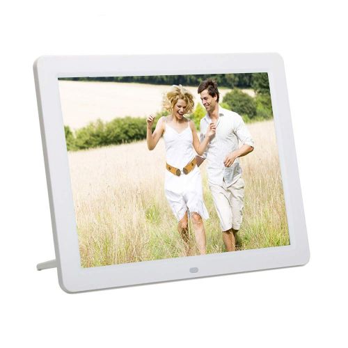  SKYM Digital Photo Frame 12 inch, 800600 HD Wide Screen High Resolution Picture Frame with Remote Control Suitable for Picture and Video, Have Bracket