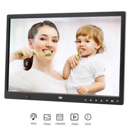  SKYM 15.4 inch Digital Photo Frame, 1280800 high Resolution Clock Calendar Multifunction, with Motion Sensor & 16MB Memory Configure Remote Control