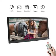 SKYM Digital Photo Frame,Show Pictures on Your Frame via Mobile App, Email Smart Electronic Frame USB Stick and Remote Control Included,Black