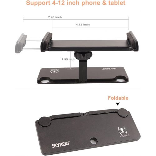  [아마존 핫딜]  [아마존핫딜]SKYREAT Mavic 2 Pro Aluminium-Legierung faltbar 4-12 Zoll Tablet Stander Halter Extender fuer DJI Mavic 2 Pro / Mavic 2 Zoom / Mavic Air / Mavic Pro / DJI Spark Fernbedienung