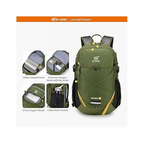  SKYSPER Small Hiking Backpack, 20L Lightweight Travel Backpacks Hiking Daypack for Women Men