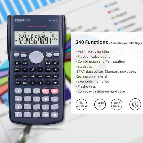  SKYXINGMAI Scientific Calculator with Graphic Functions,Multiple Modes with Intuitive Interface, profect Suitable for stduents (Calculator-1PC)