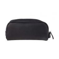 SLATE COLLECTION Greenwood Dopp Kit, Toiletry Bag, Full-grain Leather (Midnight)