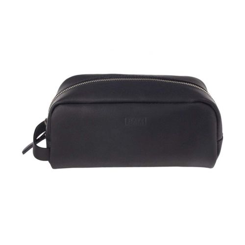  SLATE COLLECTION Greenwood Dopp Kit, Toiletry Bag, Full-grain Leather (Midnight)