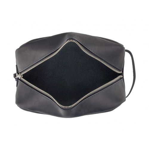  SLATE COLLECTION Greenwood Dopp Kit, Toiletry Bag, Full-grain Leather (Midnight)