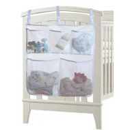 SLEEPING LAMB Sleeping Lamb Baby Nursery Organizer for Clothing Diapers Toys Hanging Storage Bag 5 Pockets Bedside Caddy (White)