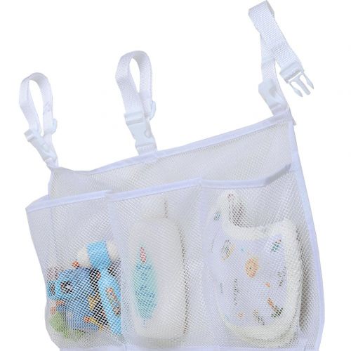  SLEEPING LAMB Sleeping Lamb Baby Nursery Organizer for Clothing Diapers Toys Hanging Storage Bag 5 Pockets Bedside Caddy (White)
