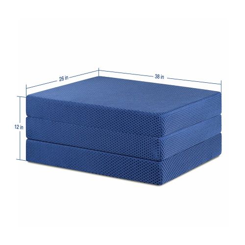  SLEEPLACE VC04TM02T Mattress Blue, Twin, 78x38x4 Inch