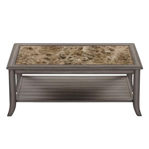  SLEEPLACE SVC18TB08D Genoa Rectangular Black Coffee Table