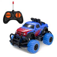 SLHFPX Toddlers Toys for 4-5 Year Old Boys RC Car Remote Control Trucks for 3-4 Year Old Kids , Birthday Gifts Preschool Toys Cars RWD 1/43 Scale （Blue RAM）