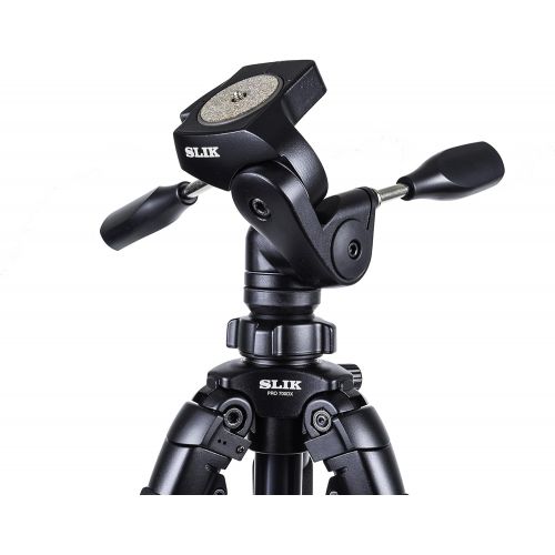  SLIK Pro 700DX Tripod KIT with 3-Way Pan & Tilt Head, for Mirrorless/DSLR Sony Nikon Canon Fuji Cameras and More - Black (615-316)