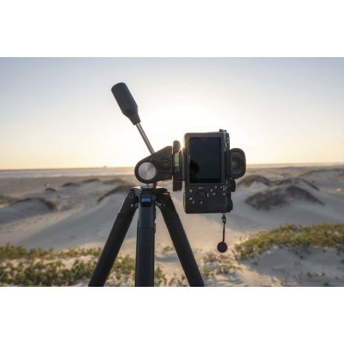  SLIK Sprint PRO III Travel Tripod EZ w/SH-707E 2-Way Head for Mirrorless/DSLR Sony Nikon Canon Fuji Cameras and More - Black (611-853)