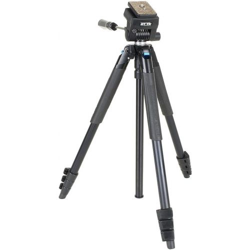  SLIK Video Sprint III Travel Tripod w/Sprint Video Head for Mirrorless/DSLR Sony Nikon Canon Fuji Cameras and More - Black (617-521)