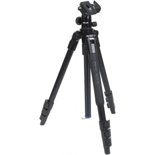  SLIK Pro AL-324BH4 w/SBH-400 Ball Head for Mirrorless/DSLR Sony Nikon Canon Fuji Cameras and More - Black (613-360)