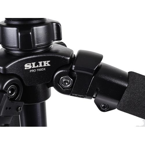  SLIK Pro 700DXQ AMT Tripod with 3-Way Pan & Tilt Head, for Mirrorless/DSLR Sony Nikon Canon Fuji Cameras and More - Black (615-316)