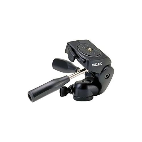  SLIK 700DX Pro 3-Way Pan/Tilt Head with Quick Release, Black (615-700)