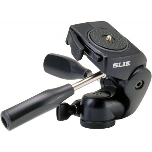  SLIK 700DX Pro 3-Way Pan/Tilt Head with Quick Release, Black (615-700)