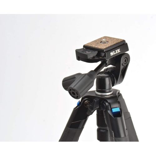  SLIK Sprint PRO III Black Tripod with 3 Axis Head SH-704E