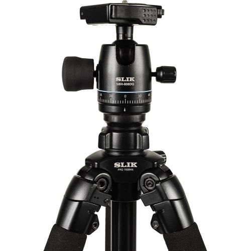  Slik SLIK Pro 700BHX AMT Tripod with SBH-808DQ Ball Head, Black (613-700)