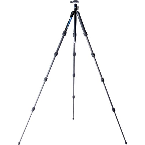  Slik SLIK Lite AL-420M Tripod with LED Center Column Flashlight, Black (611-593)