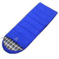 SLKJ Flannel Sleeping Bag for Adult Envelope Type Warm Sleeping Bag Stitching Camping for Outdoor Hammock, Ground Camping or Backpacking