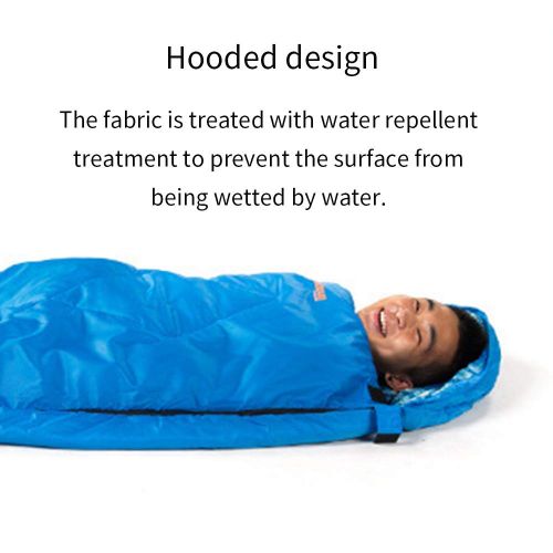  SLKJ 83x30 Polyester Plaid Outdoor Camping Sleeping Bag Single Ultralight Envelope Portable Waterproof Warm and Washable, for Hiking Traveling & Outdoor Activities