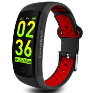 SLONG Fitness Tracker, Activity Tracker Watch with Heart Rate Monitor, Waterproof Smart Fitness Band with Pedometer, Calorie Counter, for Kids Women and Men,Black