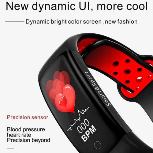  SLONG Fitness Tracker, Activity Tracker Watch with Heart Rate Monitor, Waterproof Smart Fitness Band with Pedometer, Calorie Counter, for Kids Women and Men,Black