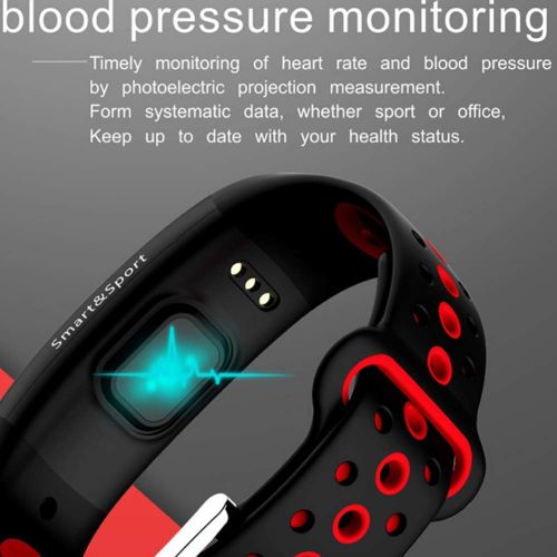  SLONG Fitness Tracker, Activity Tracker Watch with Heart Rate Monitor, Waterproof Smart Fitness Band with Pedometer, Calorie Counter, for Kids Women and Men,Black