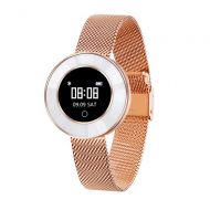 SLONG Fitness Tracker, Activity Watch with Heart Rate Monitor, Waterproof Smart Fitness Band with Pedometer, Calorie Counter, for Women and Men,Gold