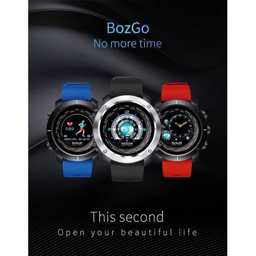  SLOOG Smart Watch/24-hours Continuous Heart Rate Monitor/Fitness Tracker/Bluetooth Smartwatch Fashion Sports Men Women